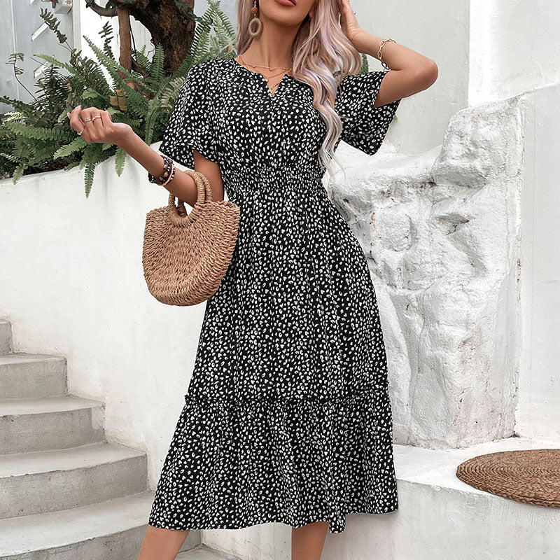 Boho Floral Midi Dress